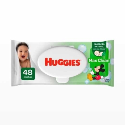 Toalhas Umedecidas Huggies 48 Unidades Max Clean