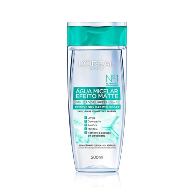 Água Micelar Loreal 200mL Demaquilante Matte