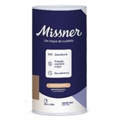Esparadrapo missner, 10cm x 4,5m bege