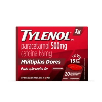 Tylenol DC 1g 20 Comprimidos Multi Dores