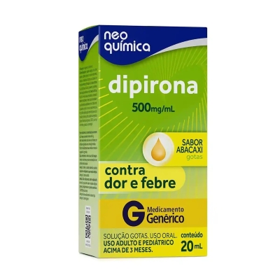 Dipirona, gts 20ml abacaxi