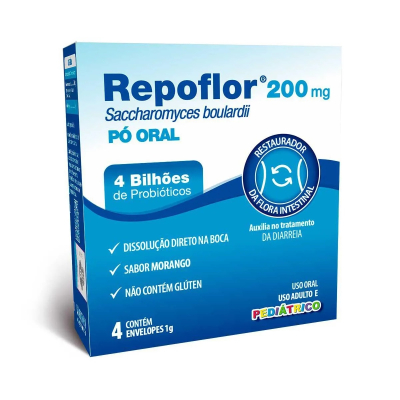 Repoflor 200mg 4 Envelopes