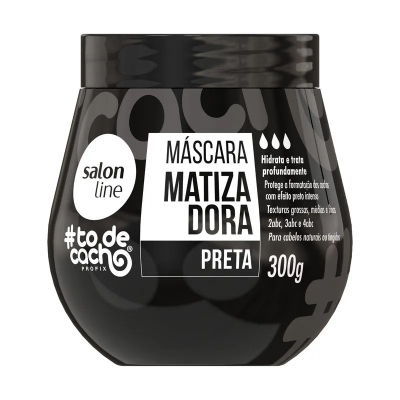 Máscara Matizadora 300g Preto Tô de Cacho