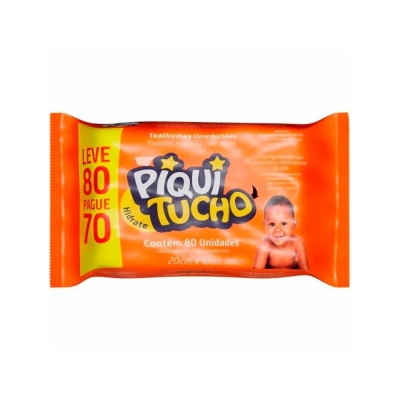 Toalha umed piquitucho, 80un hidrate