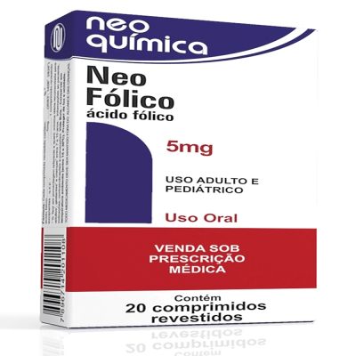 Neo Fólico 5mg 20 Comprimidos