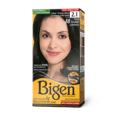 Tintura Bigen 88 Preto Azulado Luminoso