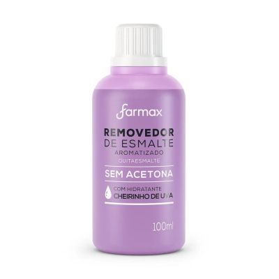 Removedor de Esmalte Sem Acetona Uva 100mL