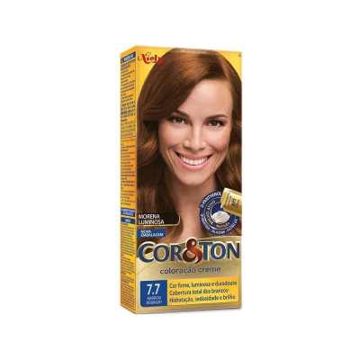 Tintura Cor e Ton 7.7 Marrom Dourado