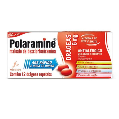 Polaramine 6mg 12 Comprimidos Reptabs