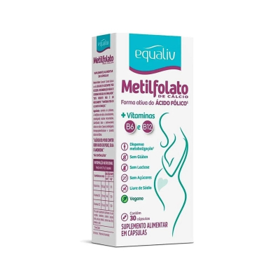 Metilfolato de Cálcio 400mcg 30 Cápsulas