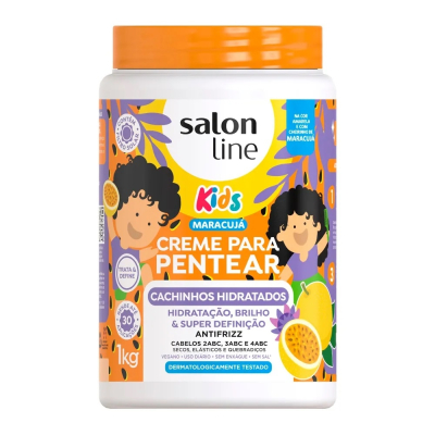 Creme de Pentear Salon Line Kids 1Kg Cachinhos Maracujá